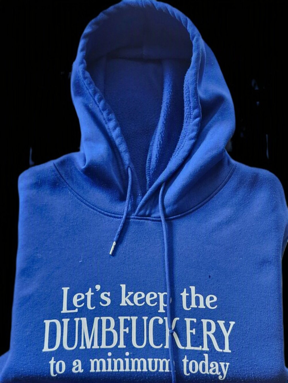 Funny Graphic Hoodie – XXL – Blue